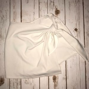 White Wrap Skort - Azwell Boutique
